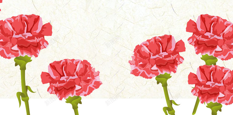 母亲节唯美花朵背景psd设计背景_88icon https://88icon.com 母亲和孩子 康乃馨 母亲节 简约 花朵 花 母爱 家庭