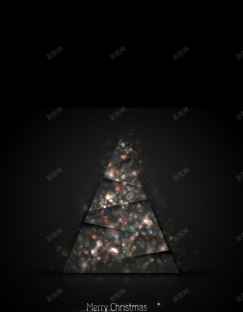 梦幻星光圣诞树H5图jpg设计背景_88icon https://88icon.com 圣诞树 圣诞节 大气 星光 梦幻 简约 黑色 星光圣诞节H5素材