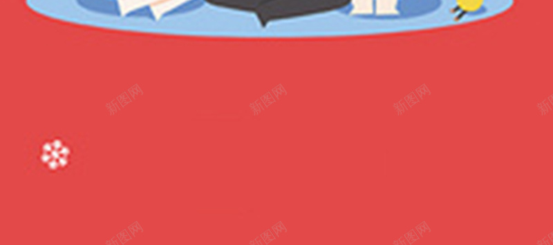 圣诞狂欢卡通背景jpg设计背景_88icon https://88icon.com 人物 圣诞 红色 铃铛 树 开心 扁平 渐变 几何
