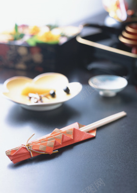 桌上的筷子美食摄影平面广告背景