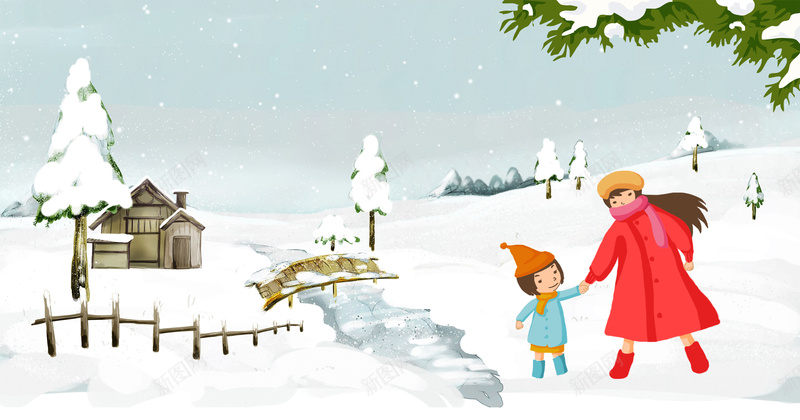 小清新唯美手绘雪景冬天海报背景素材psd设计背景_88icon https://88icon.com 手绘卡通 小清新 唯美 腊月 雪景 节日海报 冬天海报 冬天促销 温暖冬天 冬天主题 广告海报背景