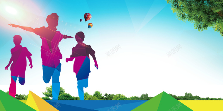 奔跑追逐梦想努力背景