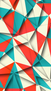 几何组合彩色立体三角背景H5背景背景