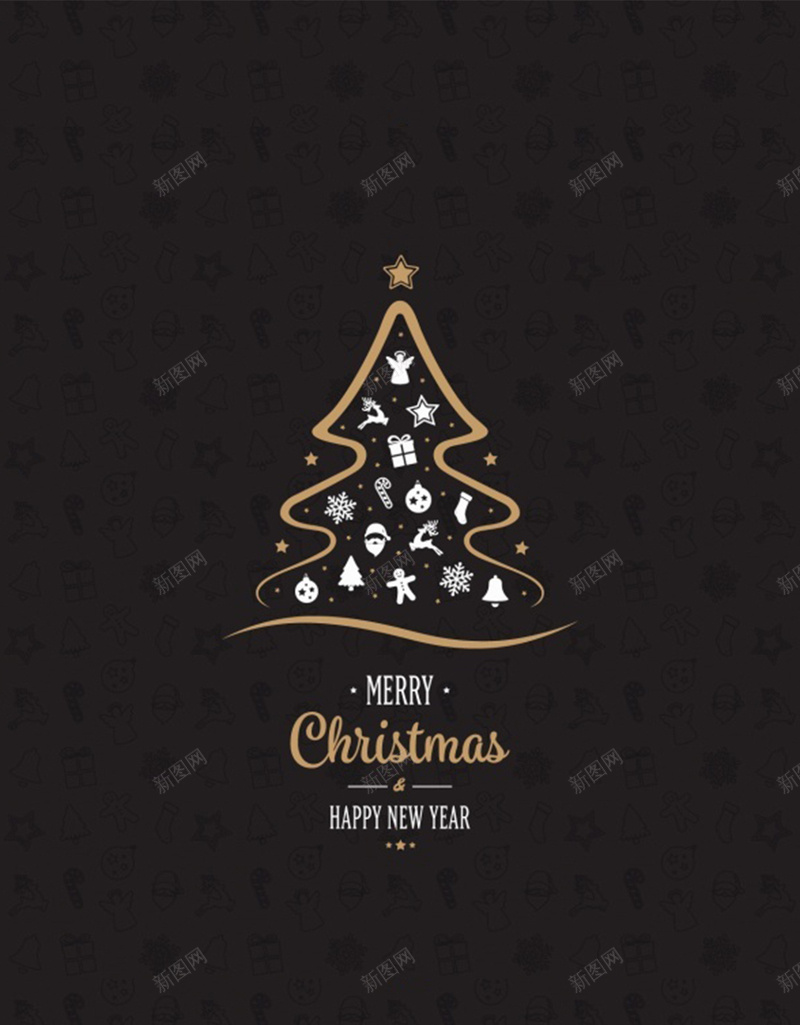 圣诞黑色H5背景jpg设计背景_88icon https://88icon.com 圣诞 幽灵 黑色 H5背景