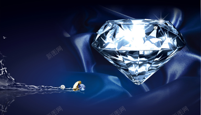 蓝色唯美海报背景背景