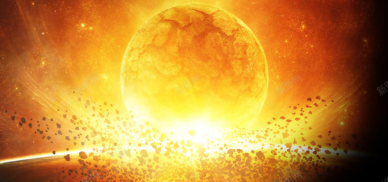 太阳核心火焰背景