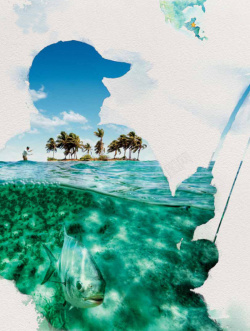 十一出国创意简约海岛十一休闲度假高清图片