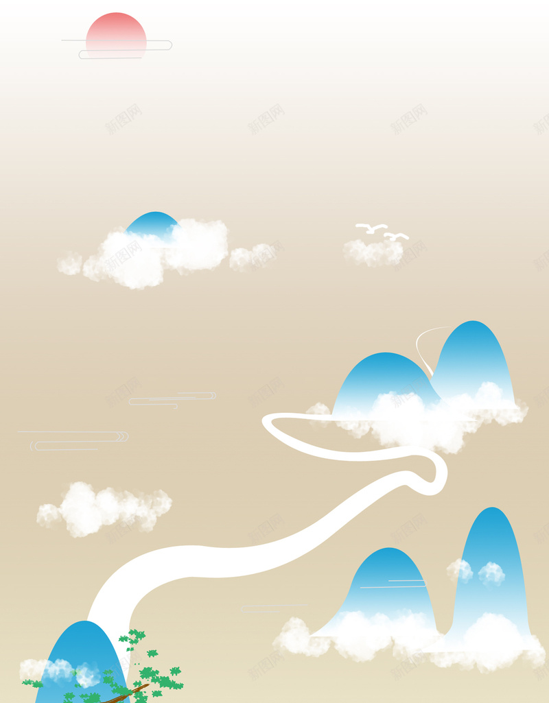 唯美古典冬季山水背景psd设计背景_88icon https://88icon.com 冬季 古典 唯美 山水 背景 中国风 手绘 四季变化