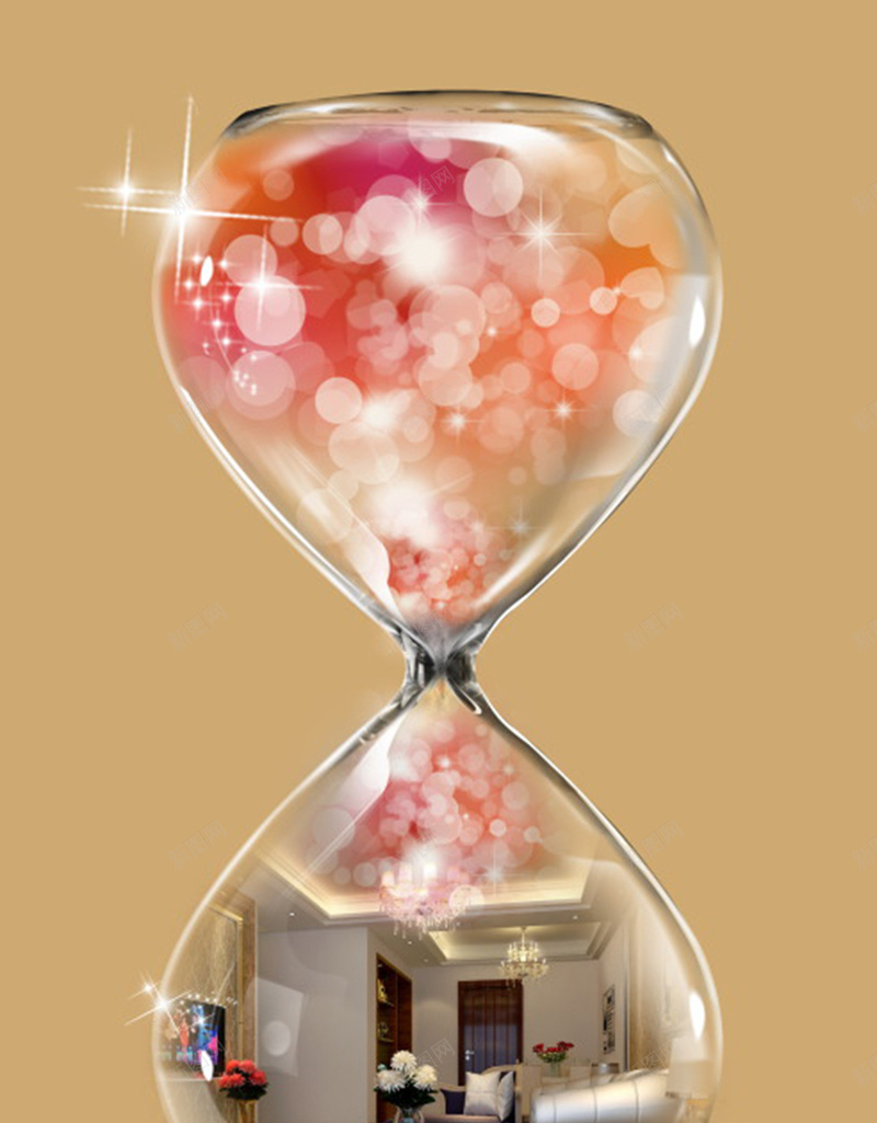 梦幻沙漏倒计时背景图jpg设计背景_88icon https://88icon.com 倒计时 粉红色 扁平 沙漏 褐色 H5 h5 渐变 几何