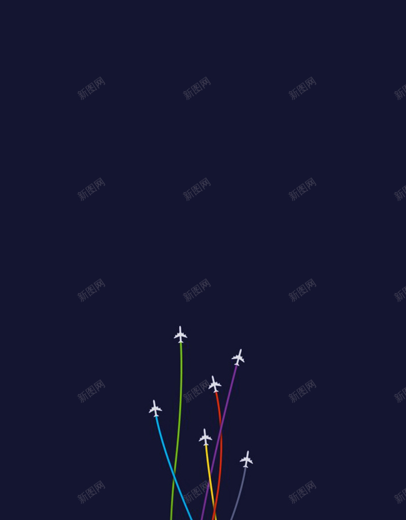 卡通简约蓝色H5背景jpg设计背景_88icon https://88icon.com 蓝色背景 卡通 喷雾 简约 飞机 彩色烟雾 蓝色 绿色 黄色 H5背景