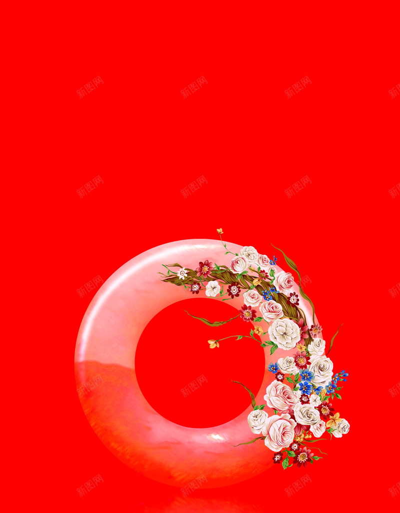 玉石和鲜花背景素材psd设计背景_88icon https://88icon.com 玉石背景 素材背景 鲜花素材 鲜花背景 鲜花 红色玉和花背景 幸福