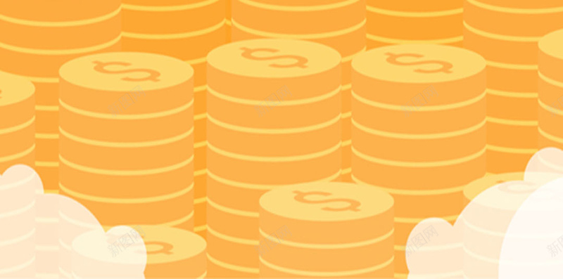 站在钱币上的人物jpg设计背景_88icon https://88icon.com 蓝色背景 卡通 开心 快乐 金融 金碧 H5背景 笑容 童趣 手绘