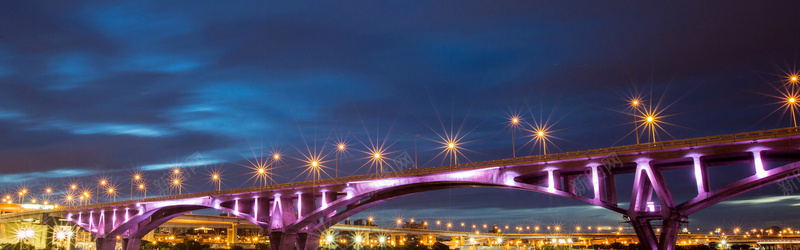 摄影夜晚大桥的风光背景背景