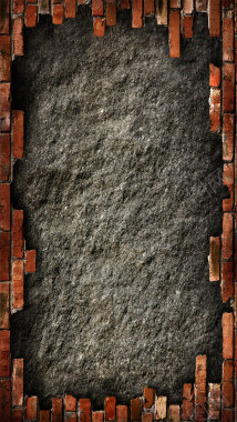 墙壁上的砖H5素材背景背景