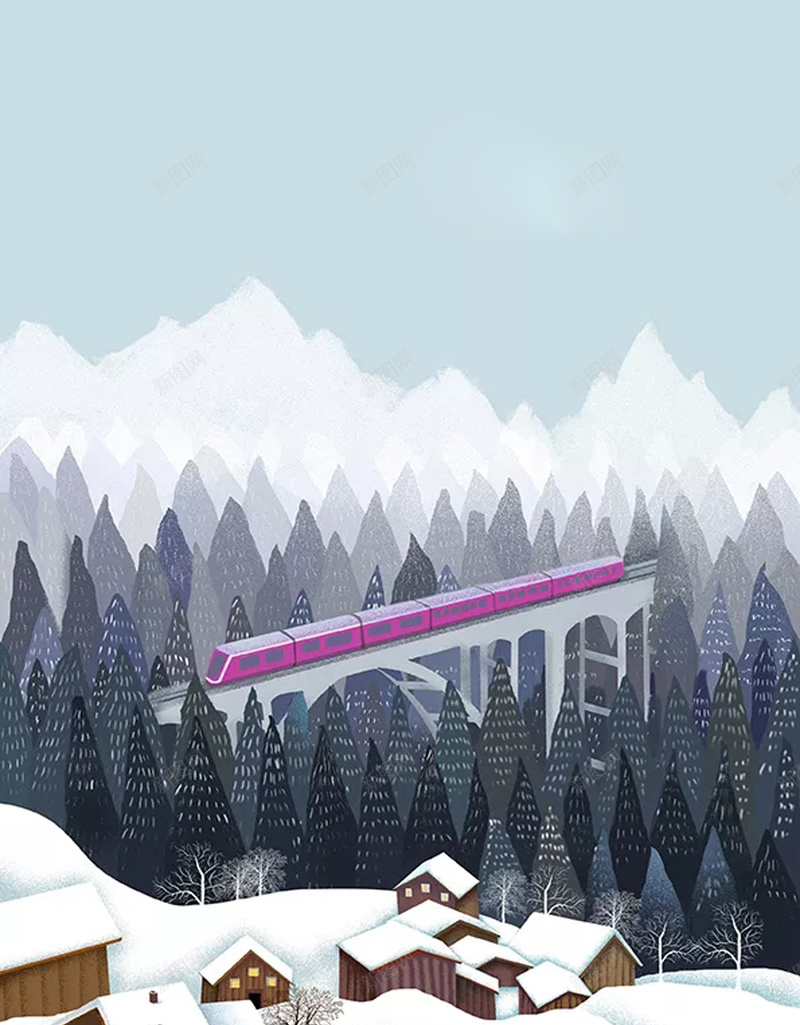 雪地列车海报设计jpg设计背景_88icon https://88icon.com 白雪皑皑 冬季 列车 木屋 雪地 森林 白色 冬天 雪橇 滑雪