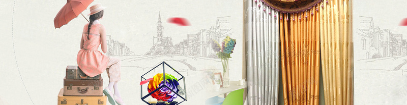 欧式家纺设计banner背景图psd设计背景_88icon https://88icon.com 网页模板 蚕丝被 家纺 海报 床 枕头淘宝海报 海报banner 浪漫 梦幻