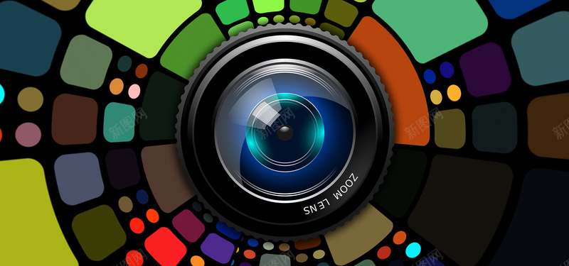 镜头彩色方块背景jpg设计背景_88icon https://88icon.com 几何 彩色 方块 背景 镜头 海报banner