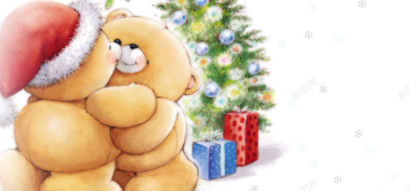 可爱小熊圣诞节背景jpg设计背景_88icon https://88icon.com 圣诞帽 圣诞节 可爱 小熊 手绘 海报banner 卡通 童趣