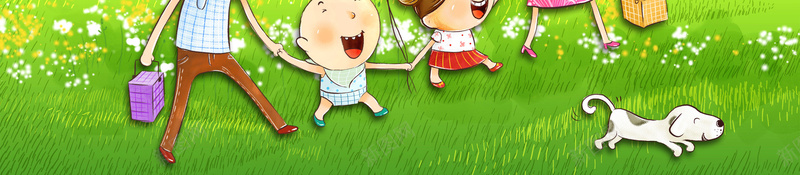 春季旅游清明踏青海报psd设计背景_88icon https://88icon.com 春季旅游 春意盎然 春暖花开 春天 郊游 一家人 柳叶 草地 户外 卡通