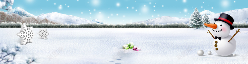 卡通冬季雪景雪人雪花背景bannerpsd设计背景_88icon https://88icon.com 卡通 冬季 雪景 雪人 雪花 背景 banner 海报banner 童趣 手绘