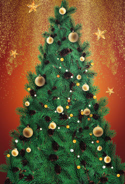 圣诞夜派对圣诞节绿色简约商场狂欢海报高清图片