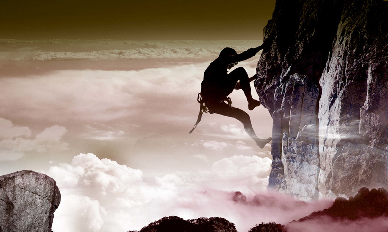攀登攀岩挑战自我企业展板jpg设计背景_88icon https://88icon.com 云层 云端 户外 攀登 攀岩 挑战自我 山石 企业文化