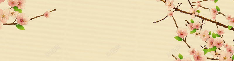 古风桃花背景图片jpg设计背景_88icon https://88icon.com 古风 桃花 海报banner 中国风