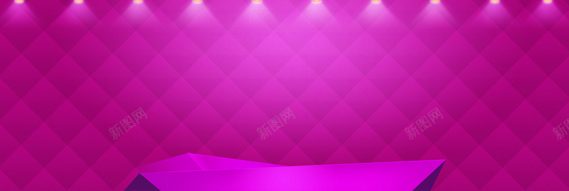 紫色菱形banner背景背景