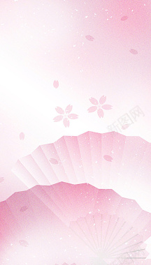 粉色日式美食樱花浪漫背景背景