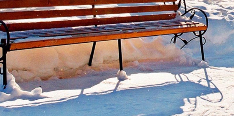 雪中长椅背景jpg设计背景_88icon https://88icon.com 阳光 彩色 唯美 雪地 摄影 风景
