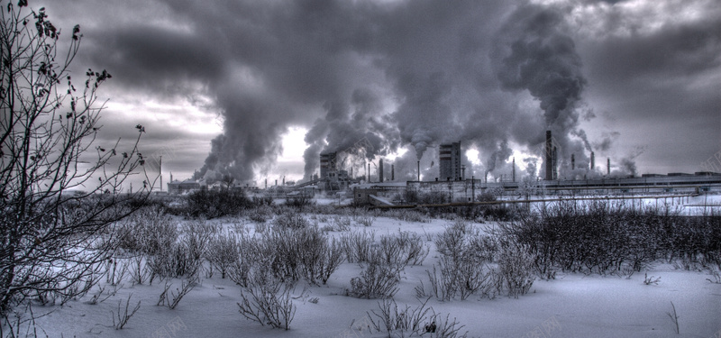 工厂的烟背景