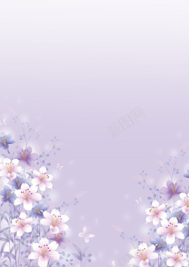 浪漫温馨花朵淘宝海报背景背景