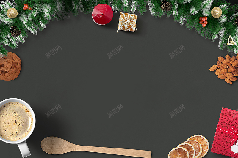 灰色圣诞主题食物素材背景jpg设计背景_88icon https://88icon.com 圣诞主题 食物背景 背景食物 灰色背景 质感 纹理