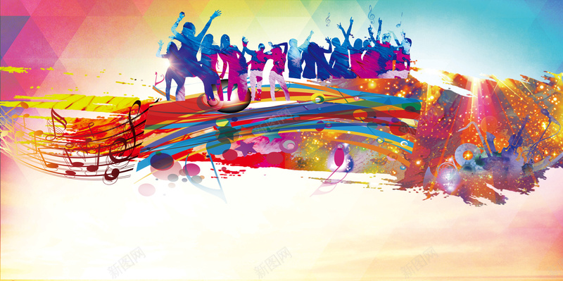 彩色几何舞蹈培训招生海报背景素材jpg设计背景_88icon https://88icon.com 彩色几何背景 舞蹈剪影 舞蹈广告 舞蹈招生 舞蹈海报 舞蹈培训 优惠舞蹈 活动舞蹈 海报背景 兴奋