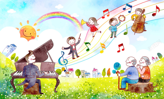 音乐音乐教学弹钢琴海报背景素材背景