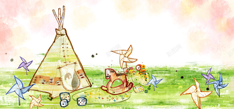 儿童画psd设计背景_88icon https://88icon.com 卡通人物 时尚花纹 花纹背景 卡通 唯美 儿童画 大气 海报banner 童趣 手绘