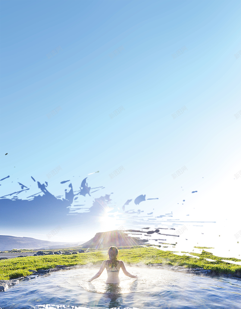冬季旅行浅蓝色摄影温泉风景人物海报jpg设计背景_88icon https://88icon.com 冬季旅行 浅蓝色 摄影 温泉 风景 人物海报 美女背影 温泉旅行 旅行