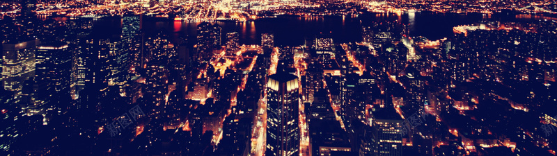 城市都市夜景灯光海报背景背景
