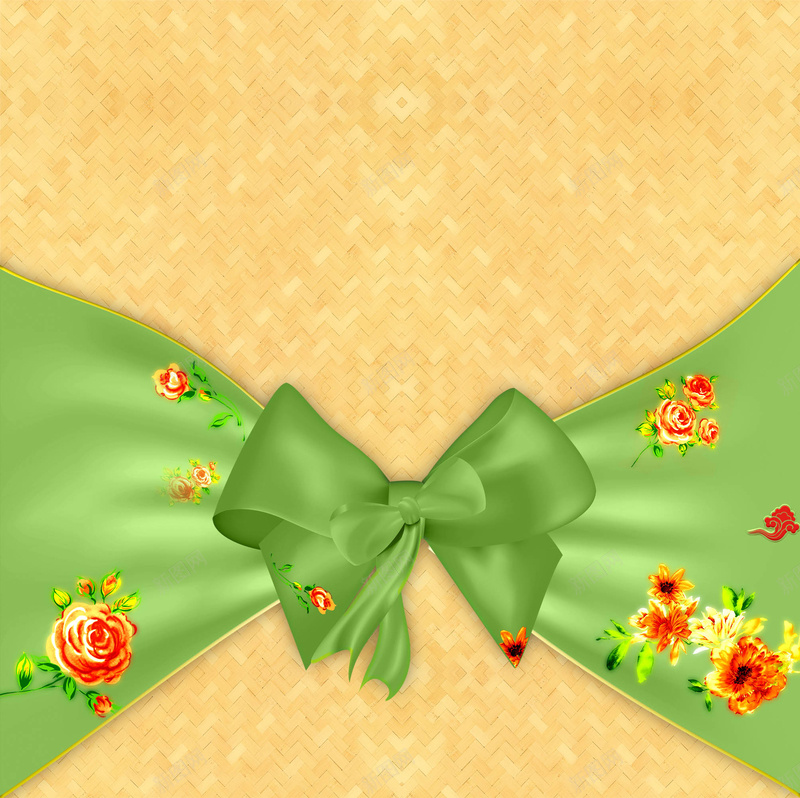 竹编纹绿底蝴蝶结海报背景模板psd设计背景_88icon https://88icon.com 绿底 蝴蝶结 海报背景模板 花朵 背景模板 竹编纹 海报背景 海报模板 清新 浪漫