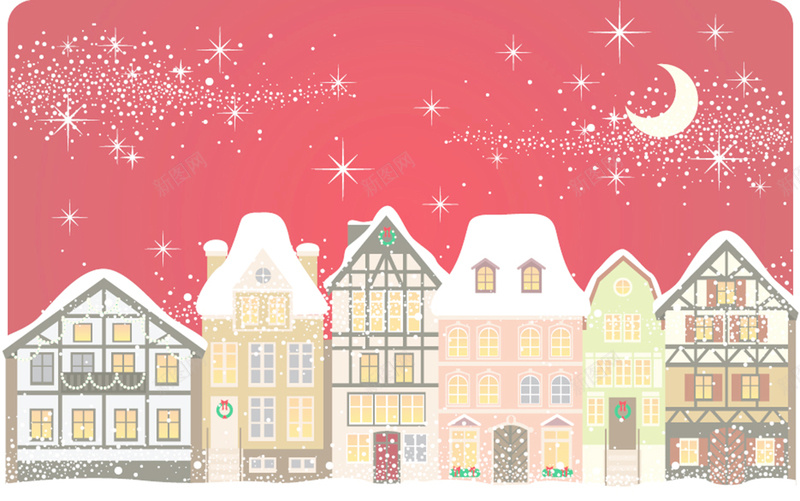 粉色温馨雪夜背景图jpg设计背景_88icon https://88icon.com 雪夜 星光 弯月 节日 卡通 卡通圣诞 圣诞 圣诞房子 房子 家庭背景 粉色 童趣 手绘