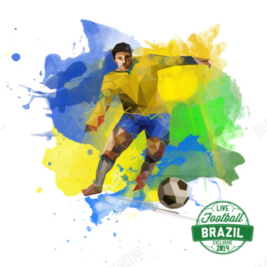 动感巴西世界杯背景素材背景