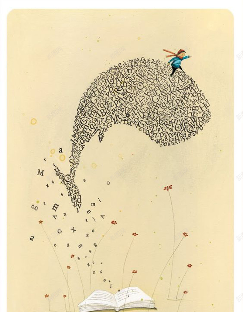 个性卡通宣传海报设计psd设计背景_88icon https://88icon.com 个性 人物 卡通 颜色 鲸鱼 质感 创意 文艺 清新 书本 知识