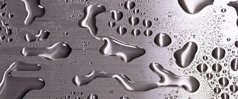 金属雨水银色钢板背景