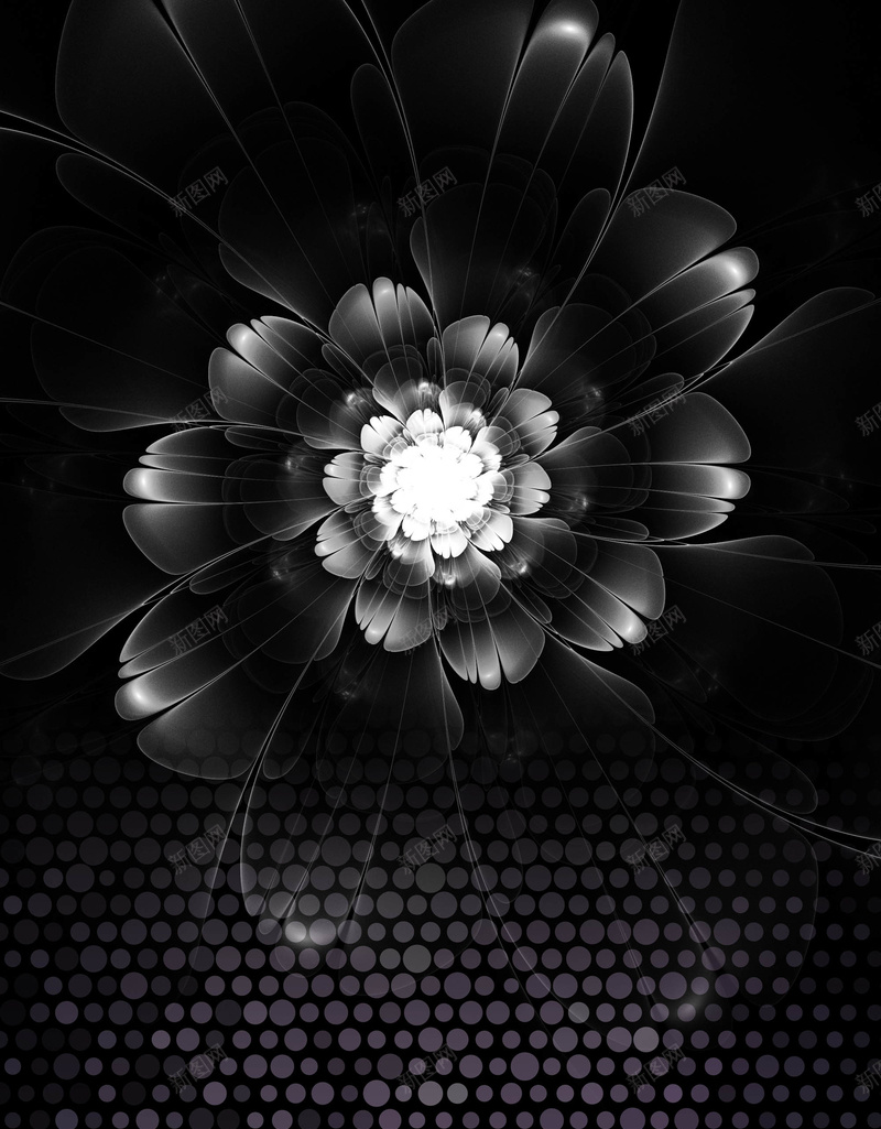 炫酷黑色花朵背景素材psd设计背景_88icon https://88icon.com 圆点背景 炫酷背景 花朵素材 扁平 花朵 背景素材 背景黑色 黑色素材