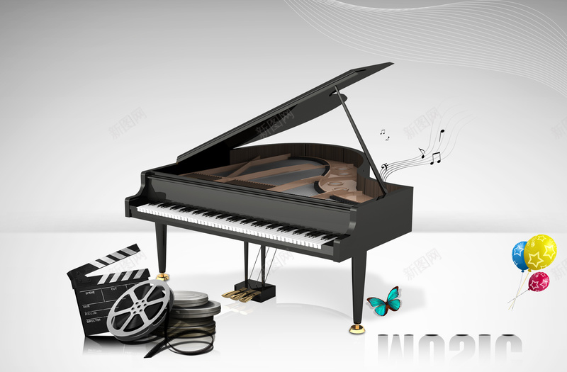 大气简约钢琴音符音乐节海报背景素材jpg设计背景_88icon https://88icon.com 音乐节 大气 简约 钢琴 音符 三角钢琴 音乐会 胶卷 气球 蝴蝶 海报 背景
