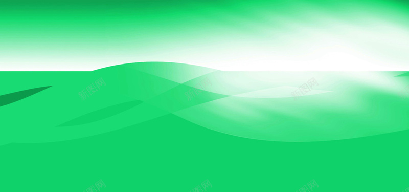远山形状绿色清新banner背景背景