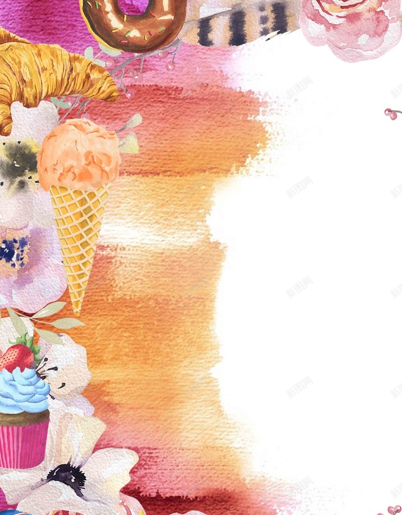 面包点心蛋糕少女甜蜜食品广告背景psd设计背景_88icon https://88icon.com 冰淇淋 广告 棒棒糖 点心 绚丽多彩 蛋糕 雅致背景 面包 食物广告 食物广告设计