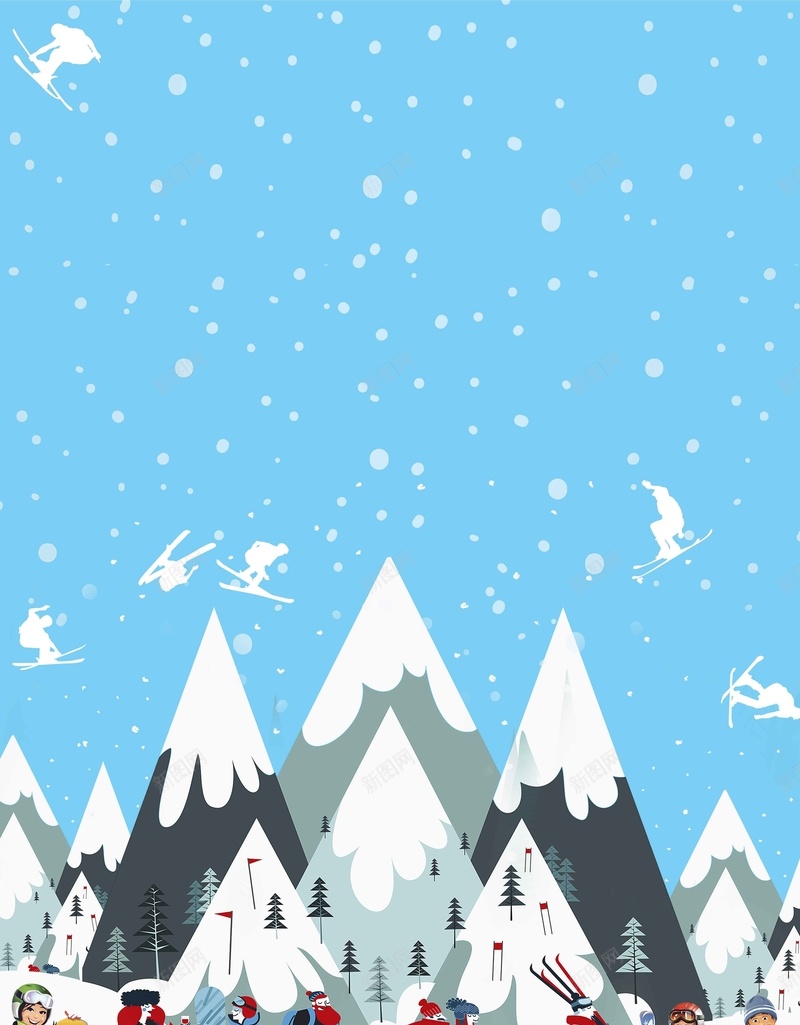 清新扁平化冬季滑雪旅游促销jpg设计背景_88icon https://88icon.com 冬季滑雪 滑雪 雪乡 旅行 黑龙江雪乡 旅游促销季 冬季旅游节 冬日去旅行 哈尔滨看雪 冬令营