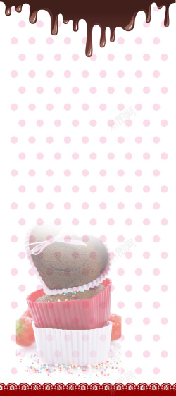 蛋糕折页甜品定制展架背景素材高清图片