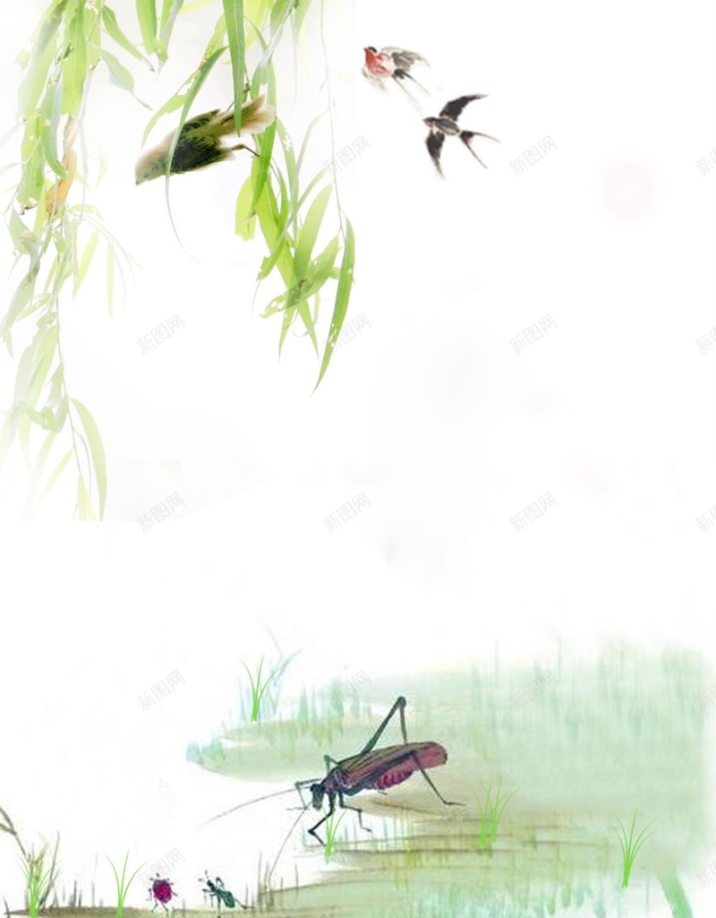 春分季节风景美图psd设计背景_88icon https://88icon.com 简约 时光 季节 节气 小清新 颜色 文艺 浪漫 卡通 风景